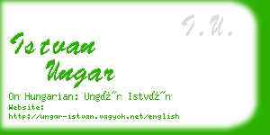 istvan ungar business card